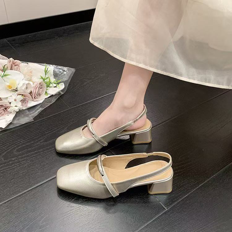 Femmes Fashion Square Toe talons hauts
