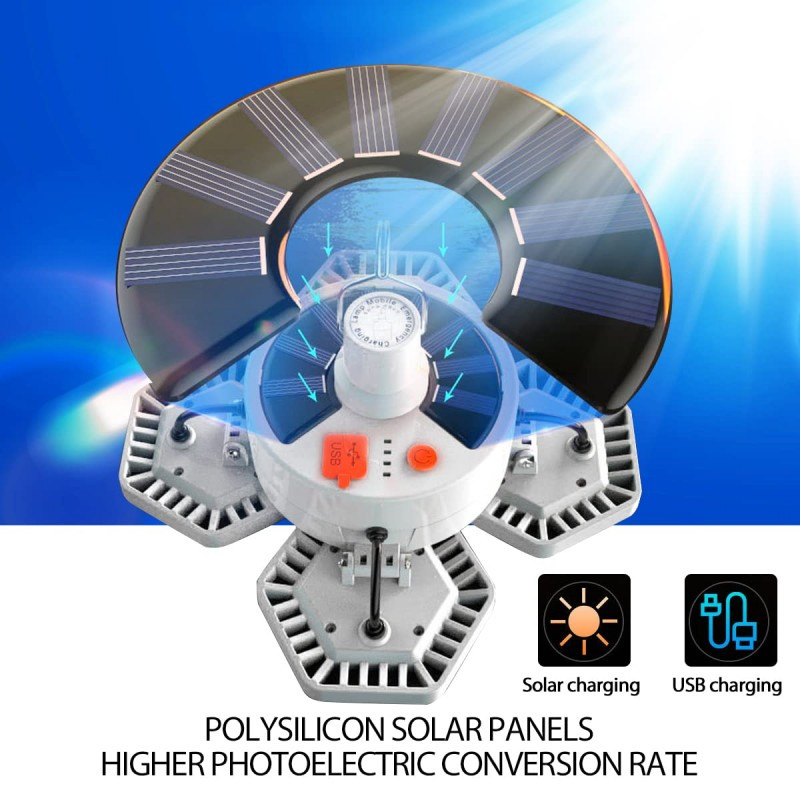 Lampes de camping 360 lumières de tente LED avec télécommande USB lampe de camping lumière 5 mode