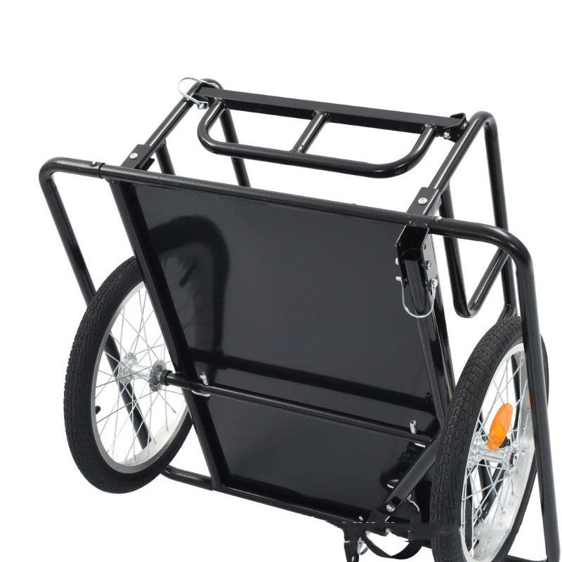Panier d'outils de traction de remorque à vélo pliable