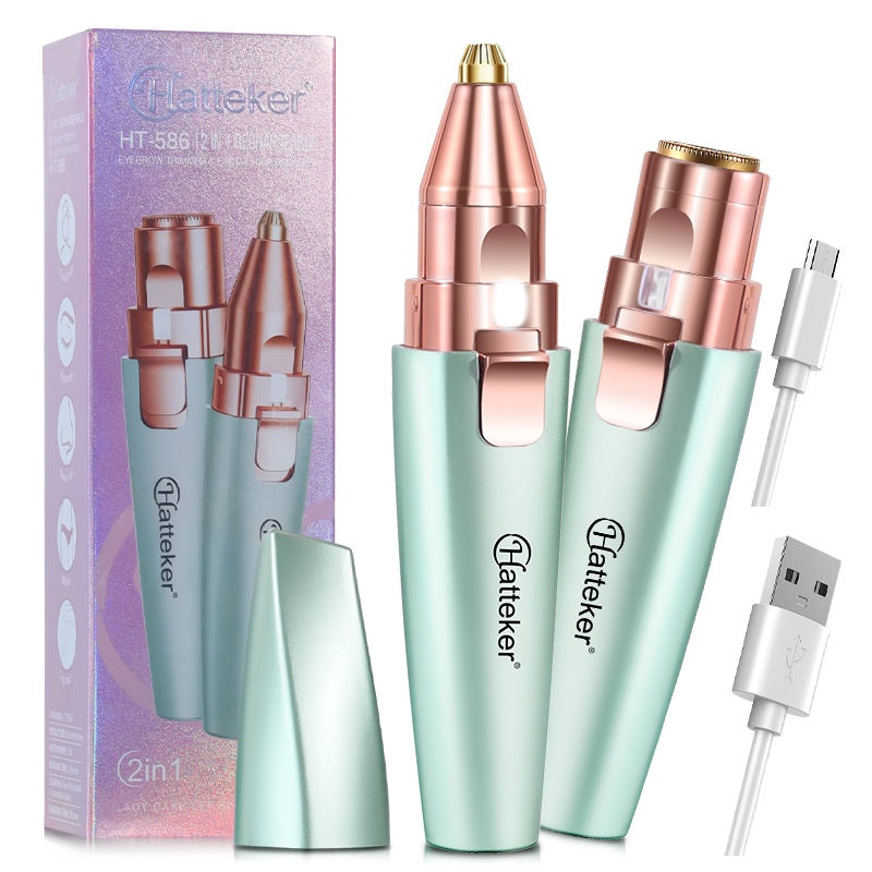 2 En 1 Électrique Échelle de Shaping des sourcils