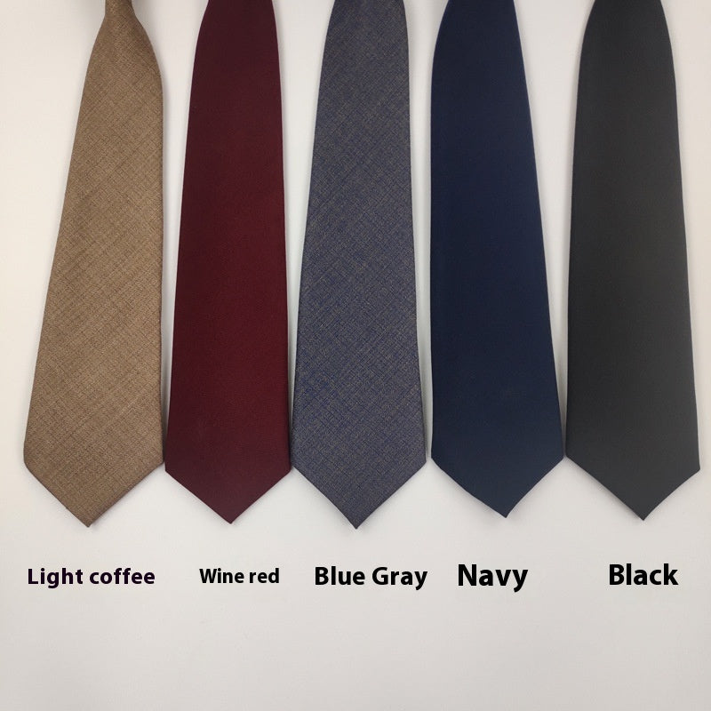 Tie bleu marine couleur solide