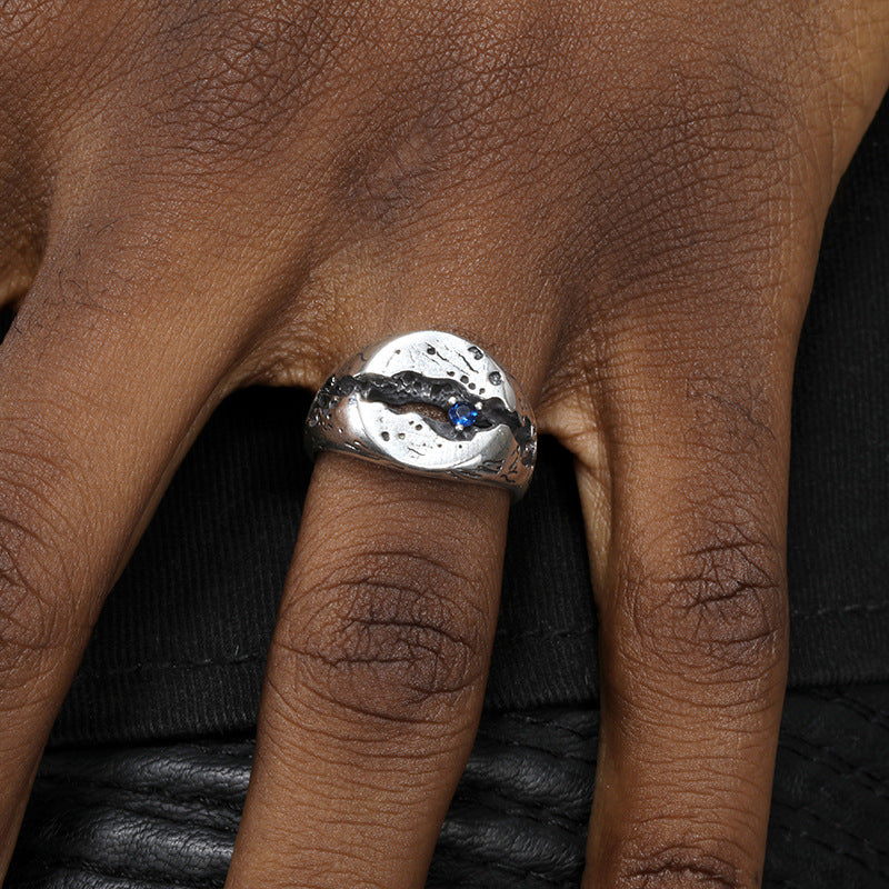 Homme Vintage bague réglable personnalisée
