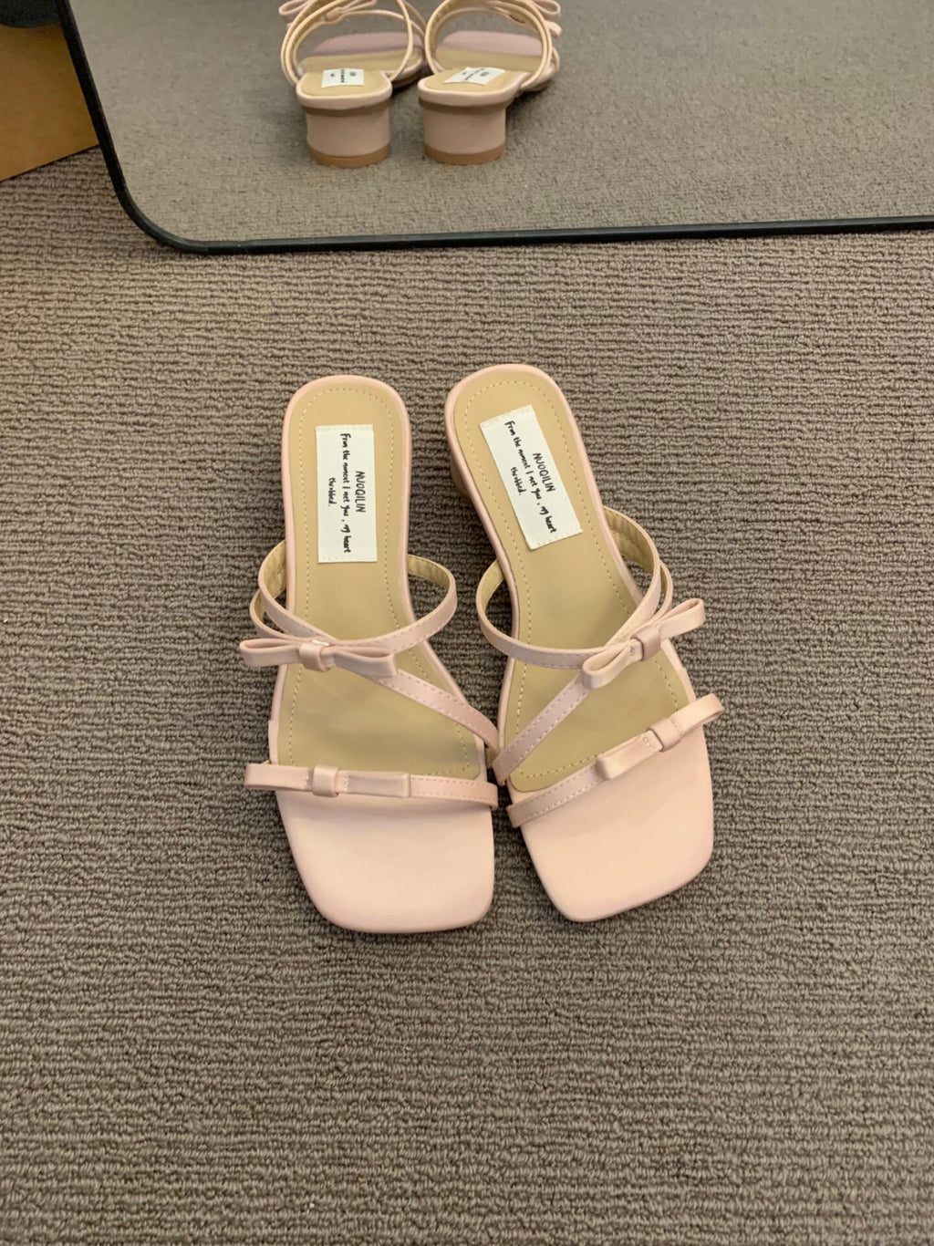 Niche Design Toe ouvert femmes Diapositive Sandales