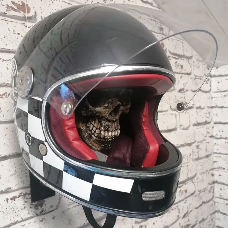 Porte casque de moto Rack Wall Mount Hat Stand Display Rack Skull Rack
