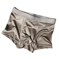 Ice Silk Hommes Sous-vêtements Light Luxury Satin Boxers