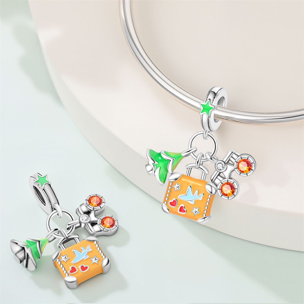 Valise d'avion World Travel Bricolage pendentif perles Accessoires
