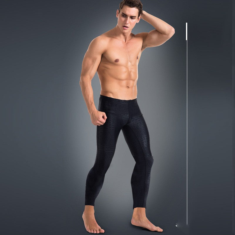 Trunks de natation de neuf longueur avec longues jambes pour la protection du soleil