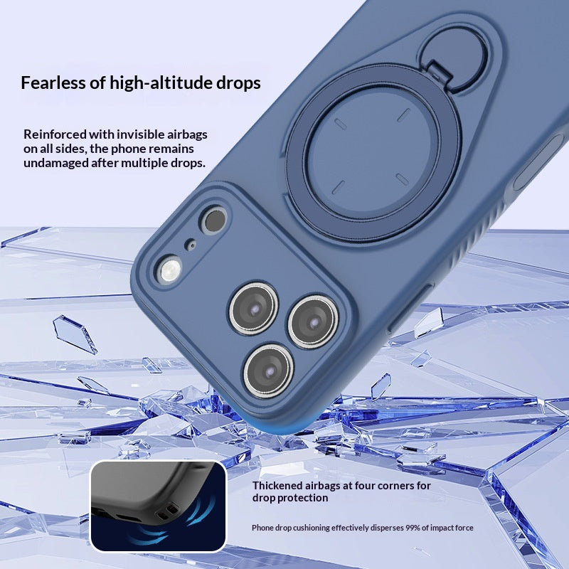 Magnetic Skin Feel Bracket Drop Housse téléphonique de preuve