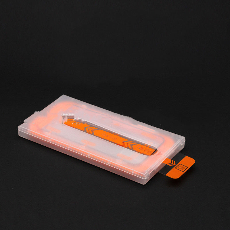 Cabine sans poussière Film trempé Speed Stick Box Second Sticker avec support de positionnement