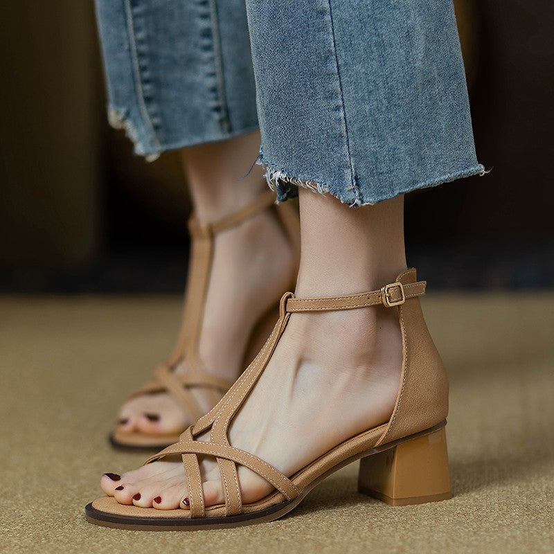 Sandales de block-heel pour femmes