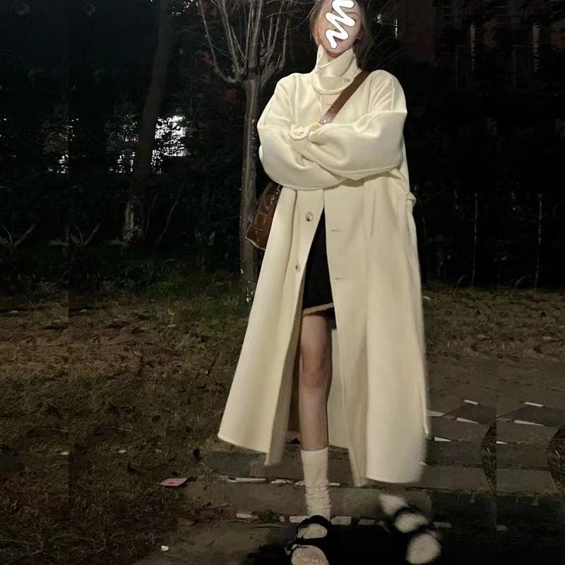 Laine mi-longueur pour femmes Style automnehiver
