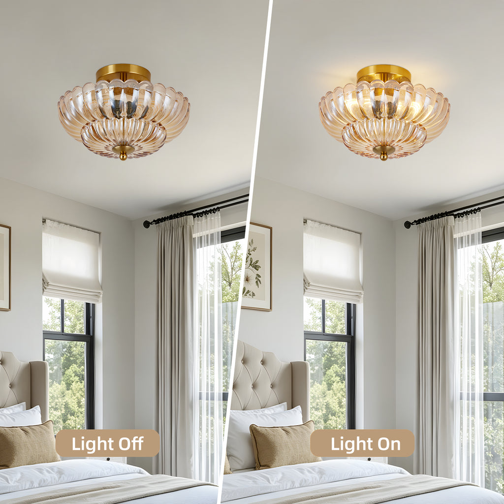 11.8 pouces Semi Flush Mount Plafond lumière