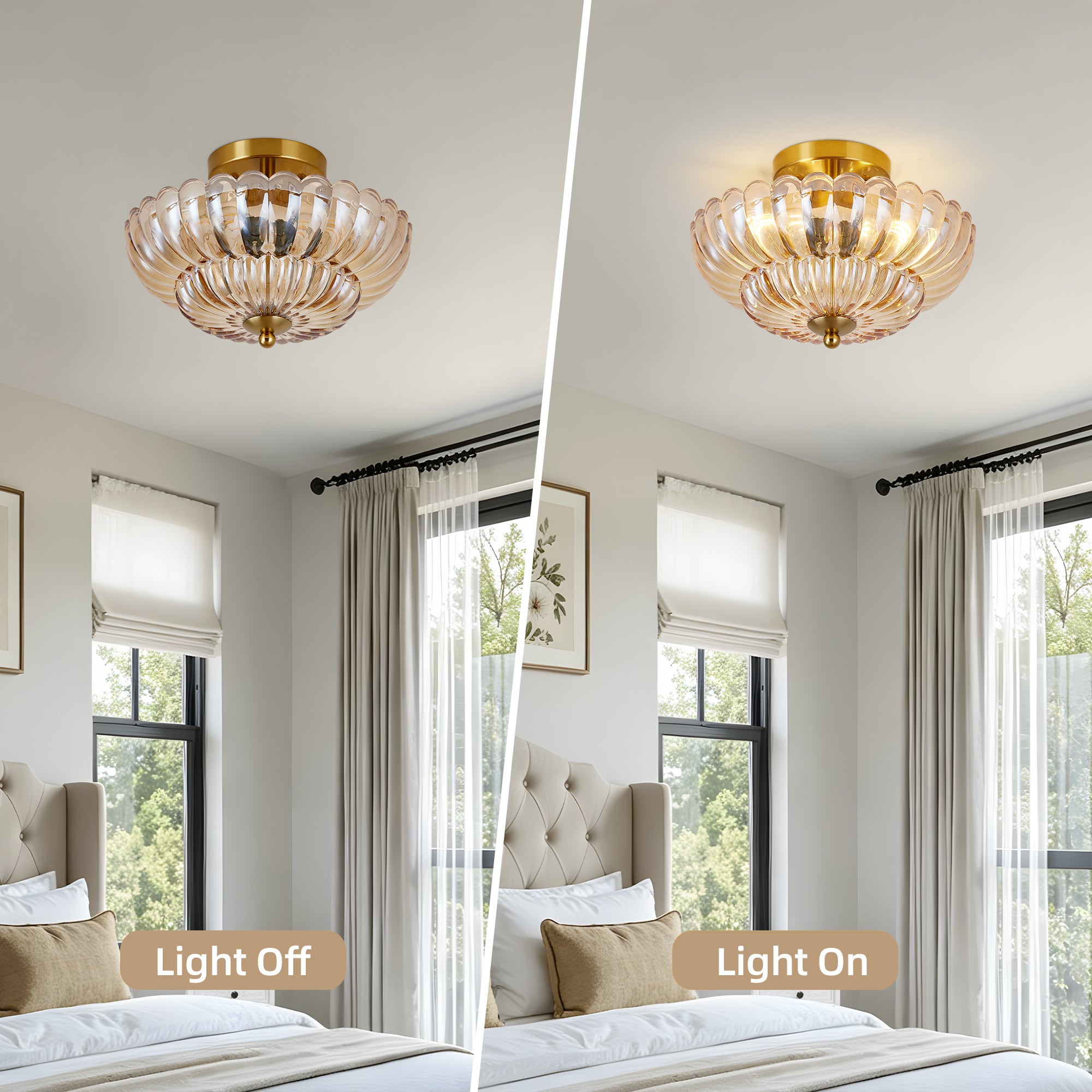 11.8 pouces Semi Flush Mount Plafond lumière