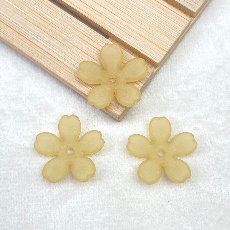 Perles 5-Petal Acrylique Matte