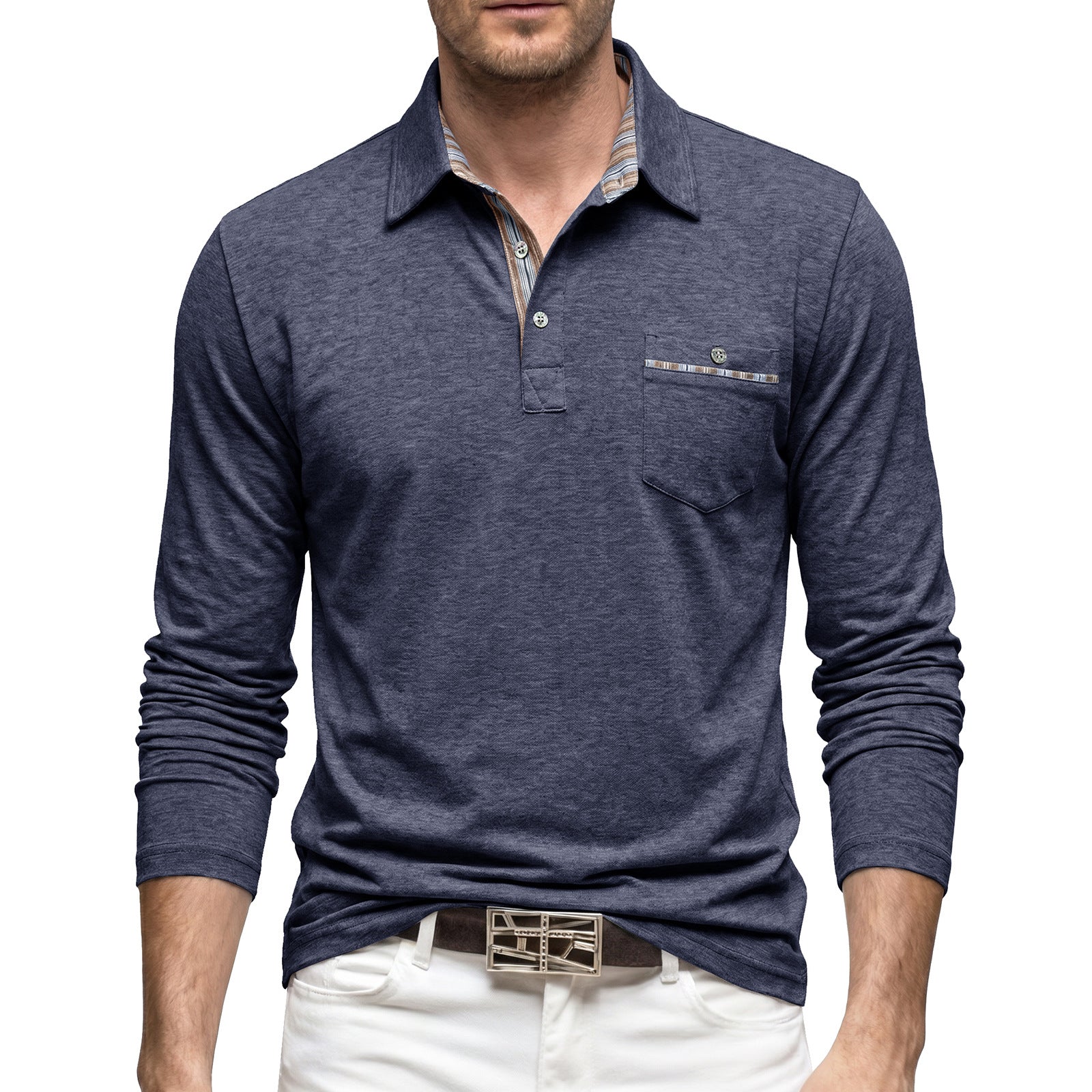 Polo Shirt avec une poche en flap disponible en grandes tailles pour les vêtements d'affaires