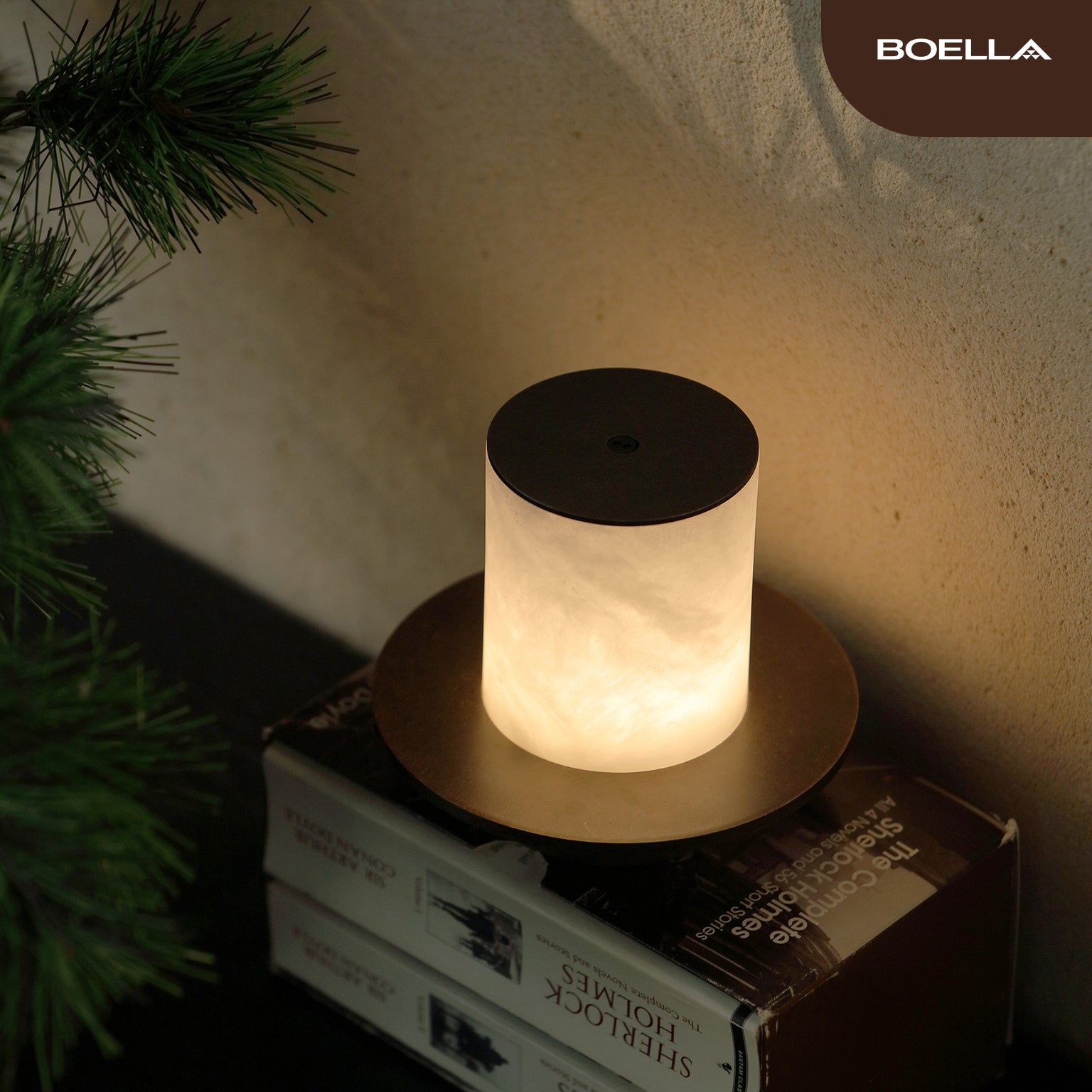 Mini lampe d'albâtre ambiante UFO