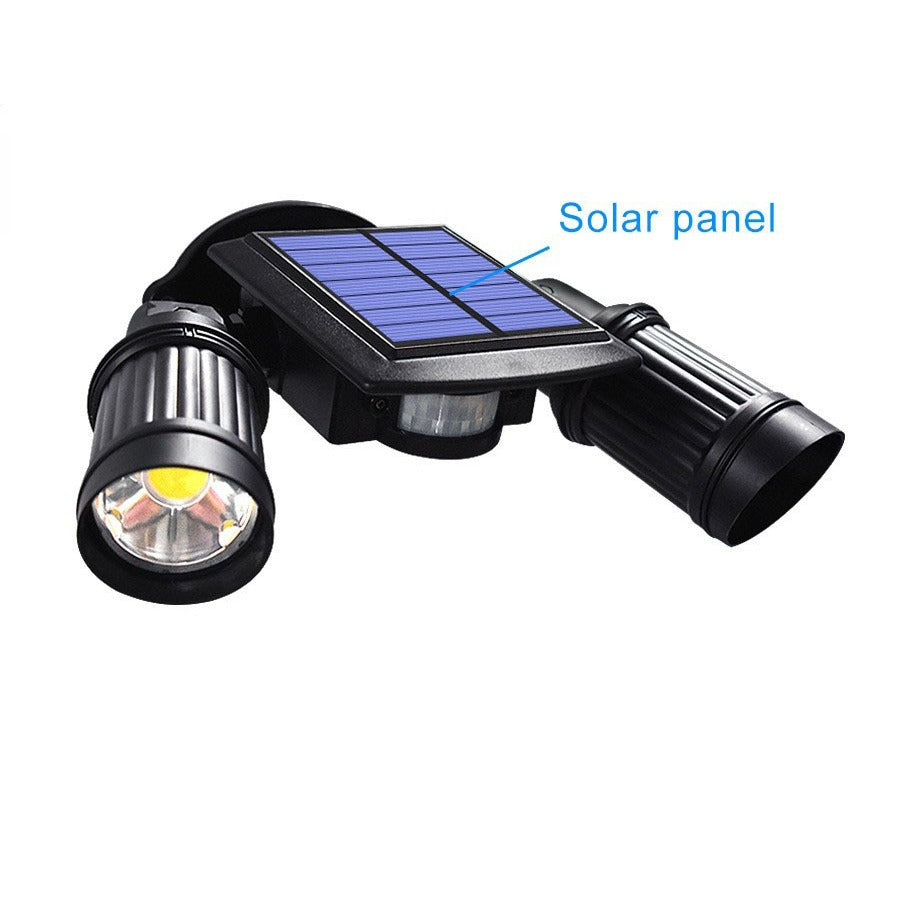 400 lumens COB LED dual-head solar light