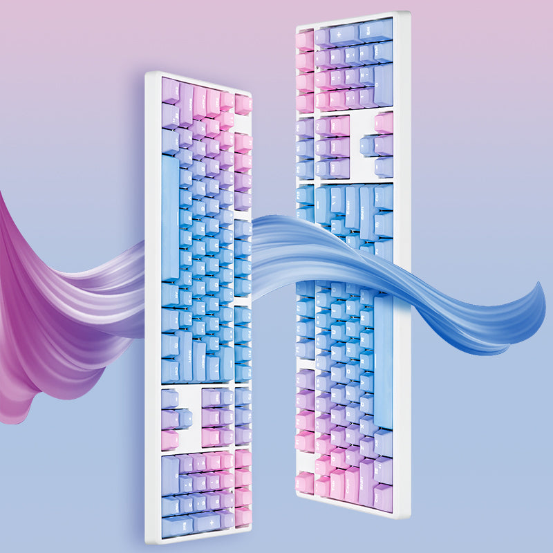 Pénétration de mots Dyed Keycap 104PBT Matériau translucide
