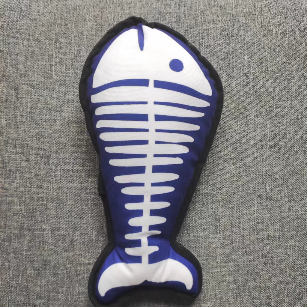 Halloween Pet Cat Sound Toy Dinosaur Fishbone Soulagement Boredom Molar Longue Durée