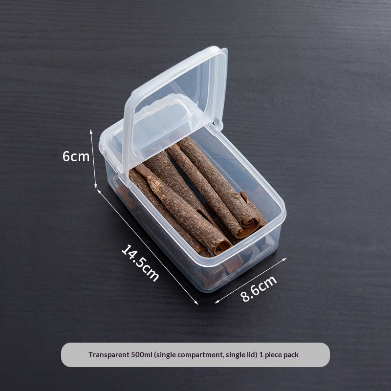 Boîte à assaisonnement compartimentée Condiment Container Coffret de rangement en plastique hermétique