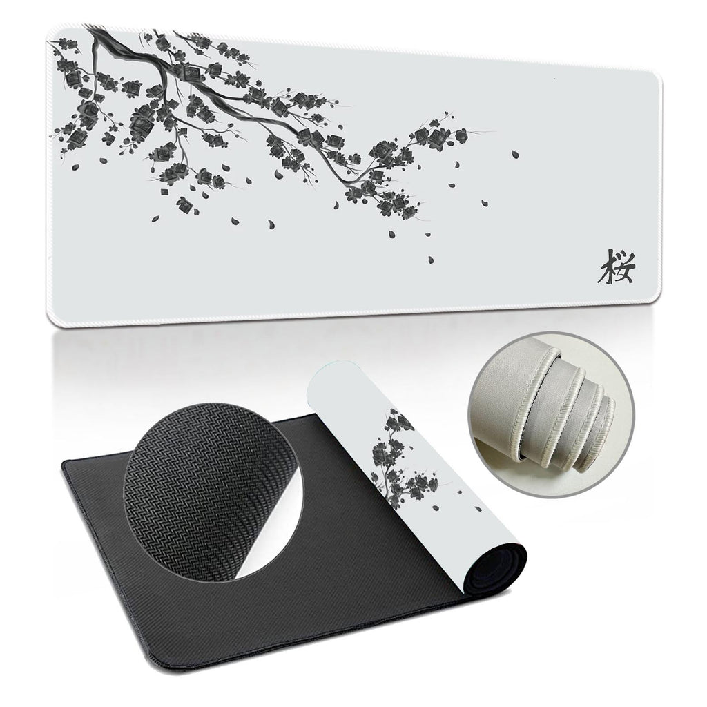 Cerise Blossom Ink-Wash Extra-Large Extra-Thick Mouse Pad