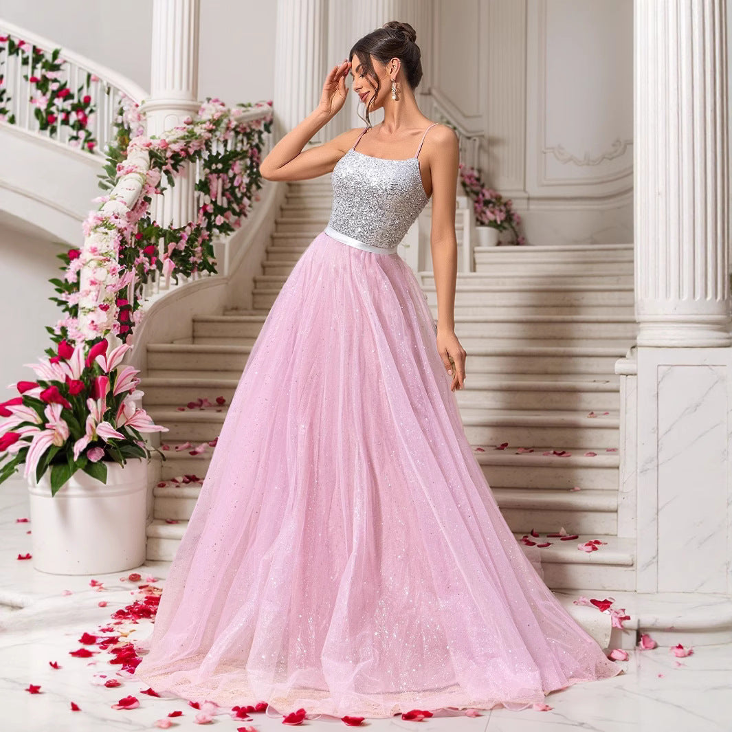 Robe de mariée avec paillettes Robe du soir