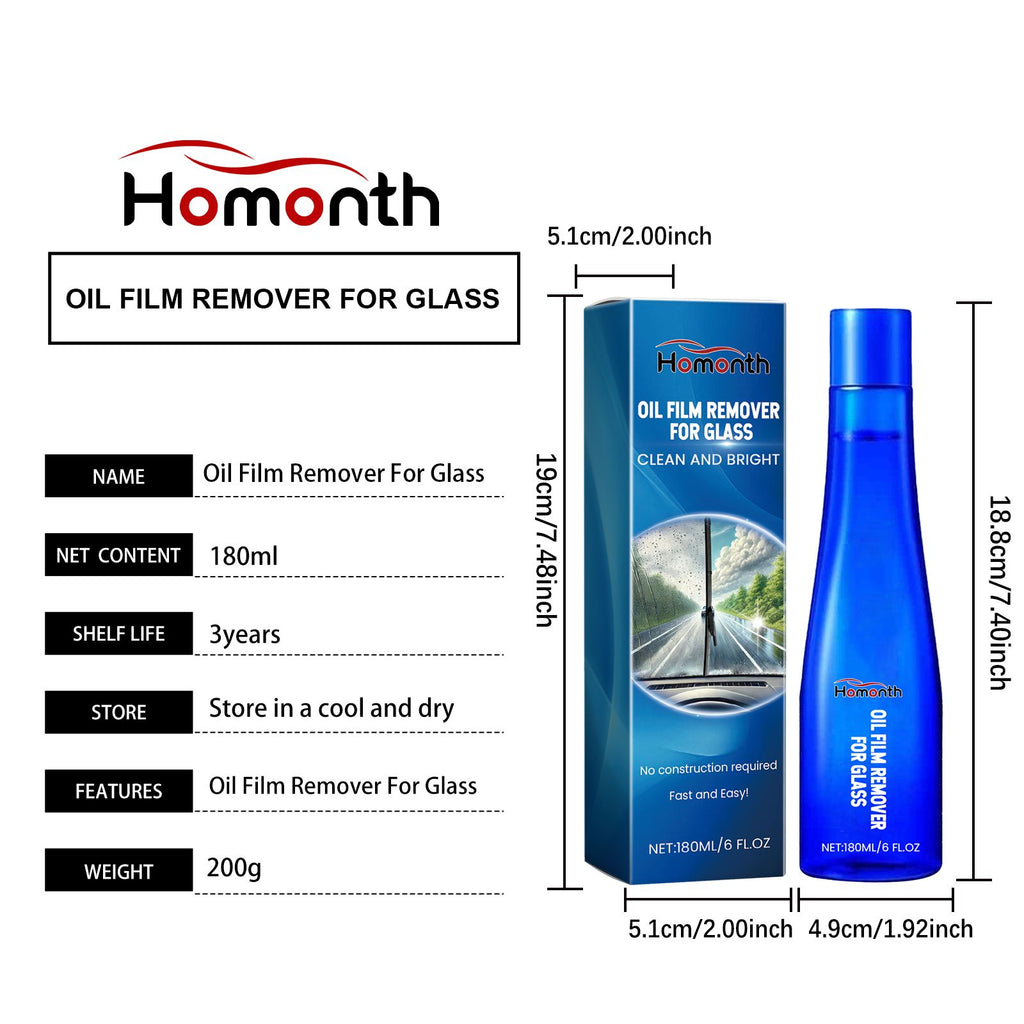 HOMONTH Automotive Windshield Glass Film Cleaner