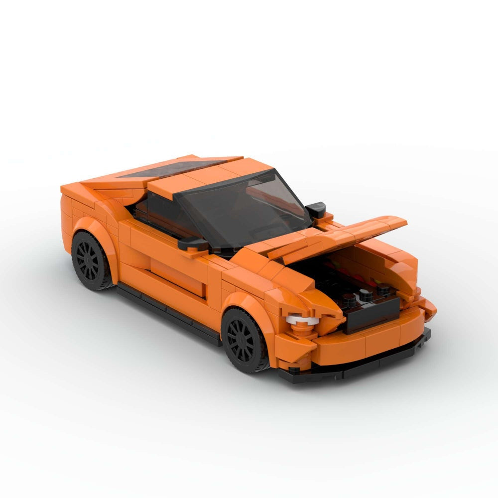 348PCS Sports Race Orange Muscle Auto Bâtiment Blocs