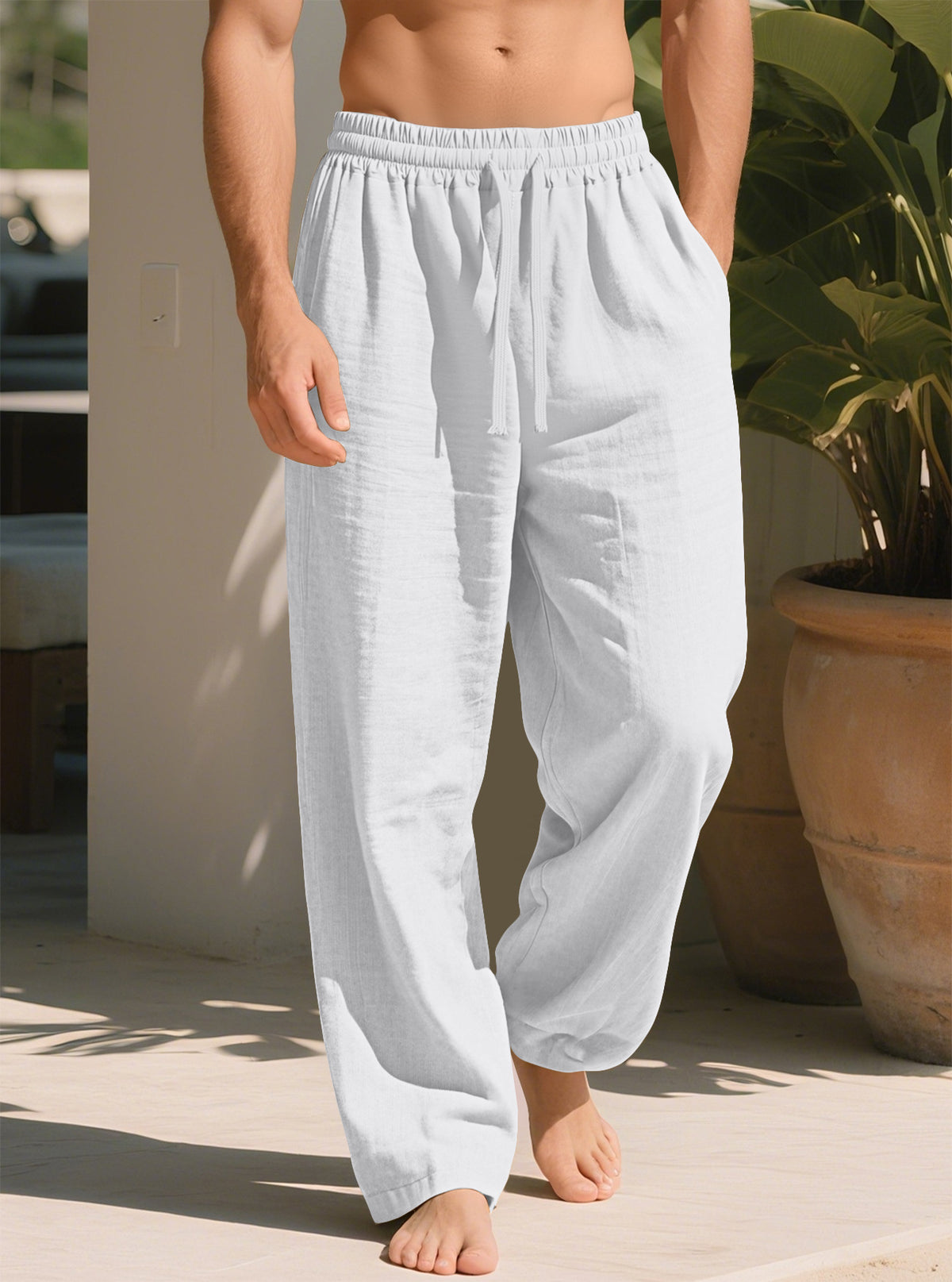 Loose Straight Casual Plus Taille Respirant Pantalons à séchage rapide