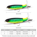 10pcs 1set 35g 14cm Topwater Fishing Lure Kit avec la queue vivace vibrante réaliste