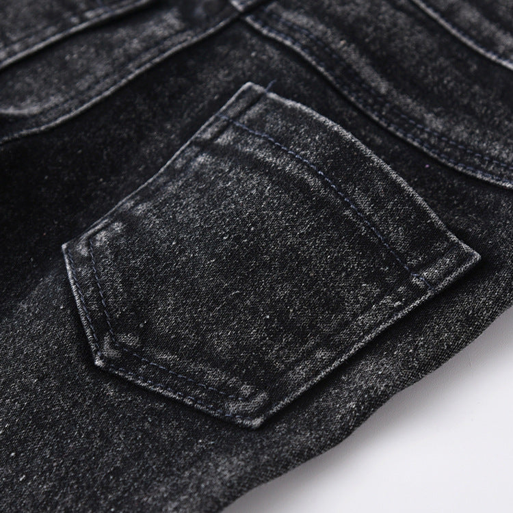 Pantalons de denim haute élasticité pour enfants