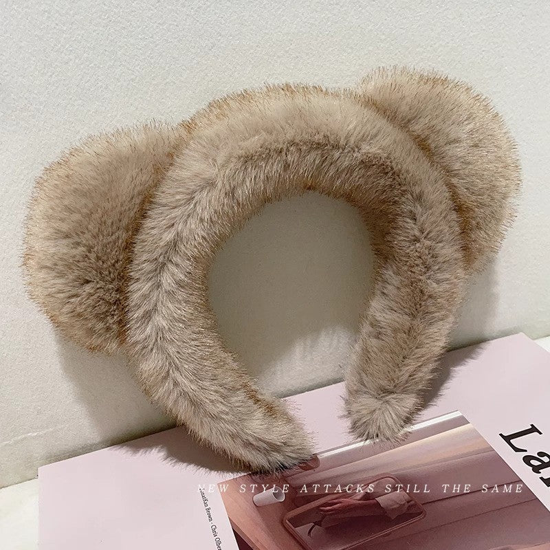 Maillard Fluffy bande de cheveux de haute qualité coiffure visage lavage fixateur cheveux large-brimmed haute Skul