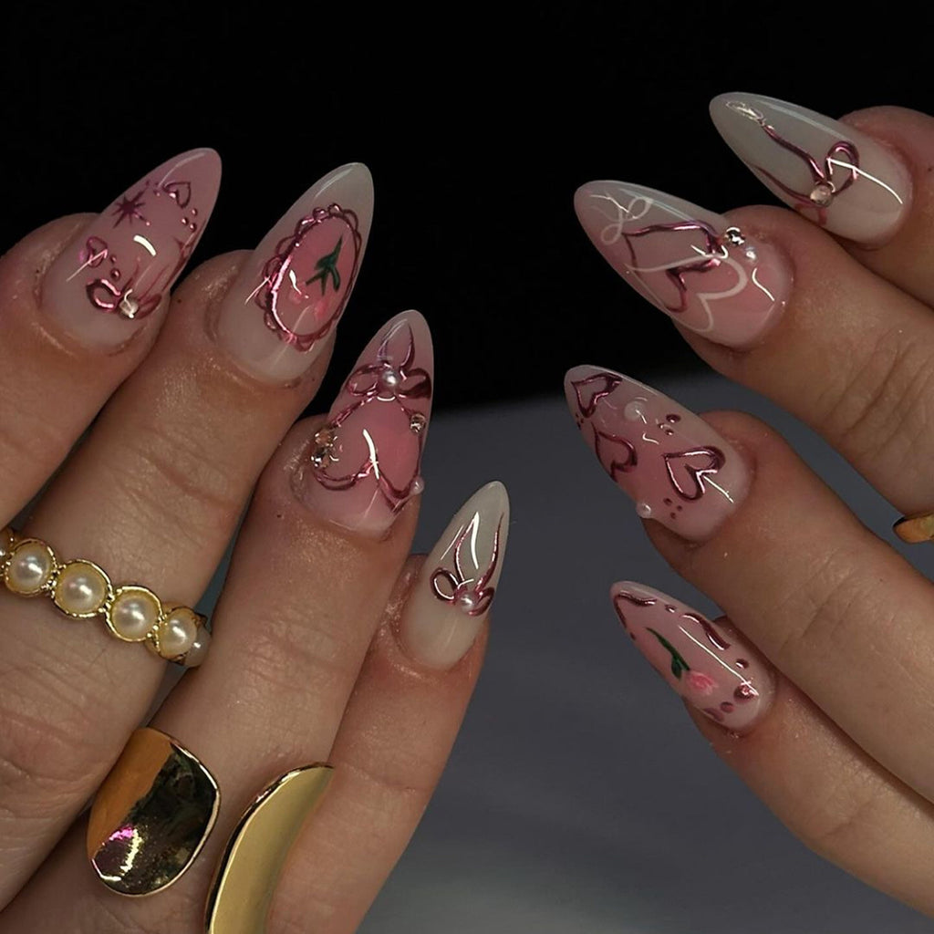 Les femmes artisanales Casual Flower Nail Art