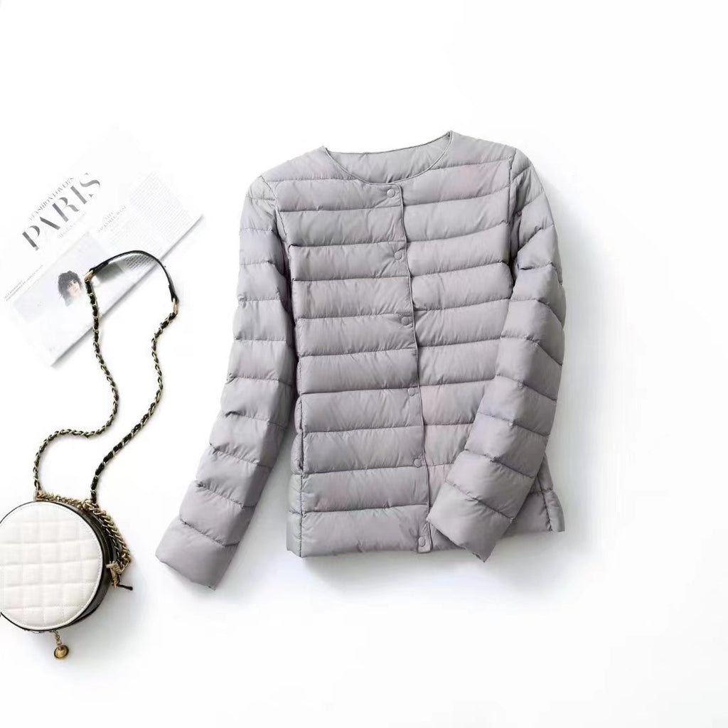 Femmes Léger Blanc Duck Down Jacket