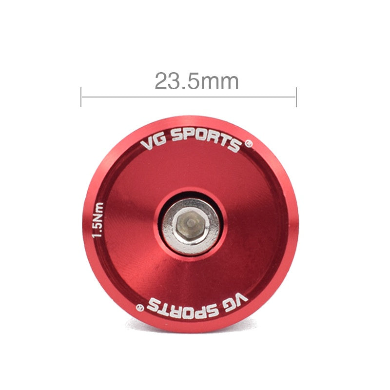 Prises de poignées en alliage d'aluminium Caps d'extrémité de guidon de vélo