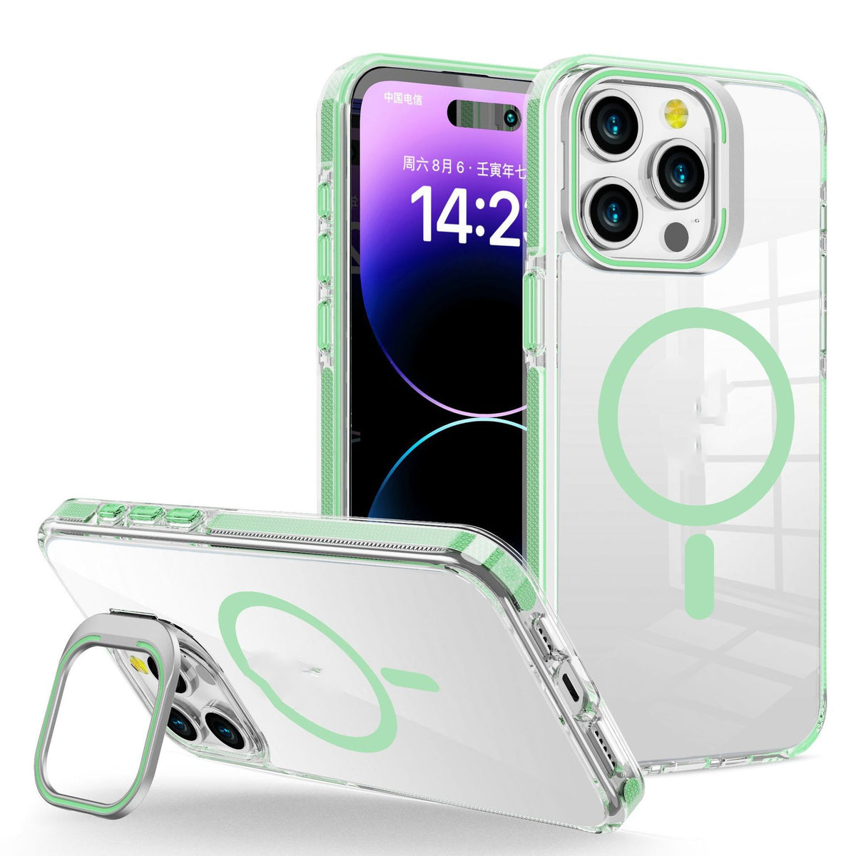 Support de cadre invisible en métal transparent