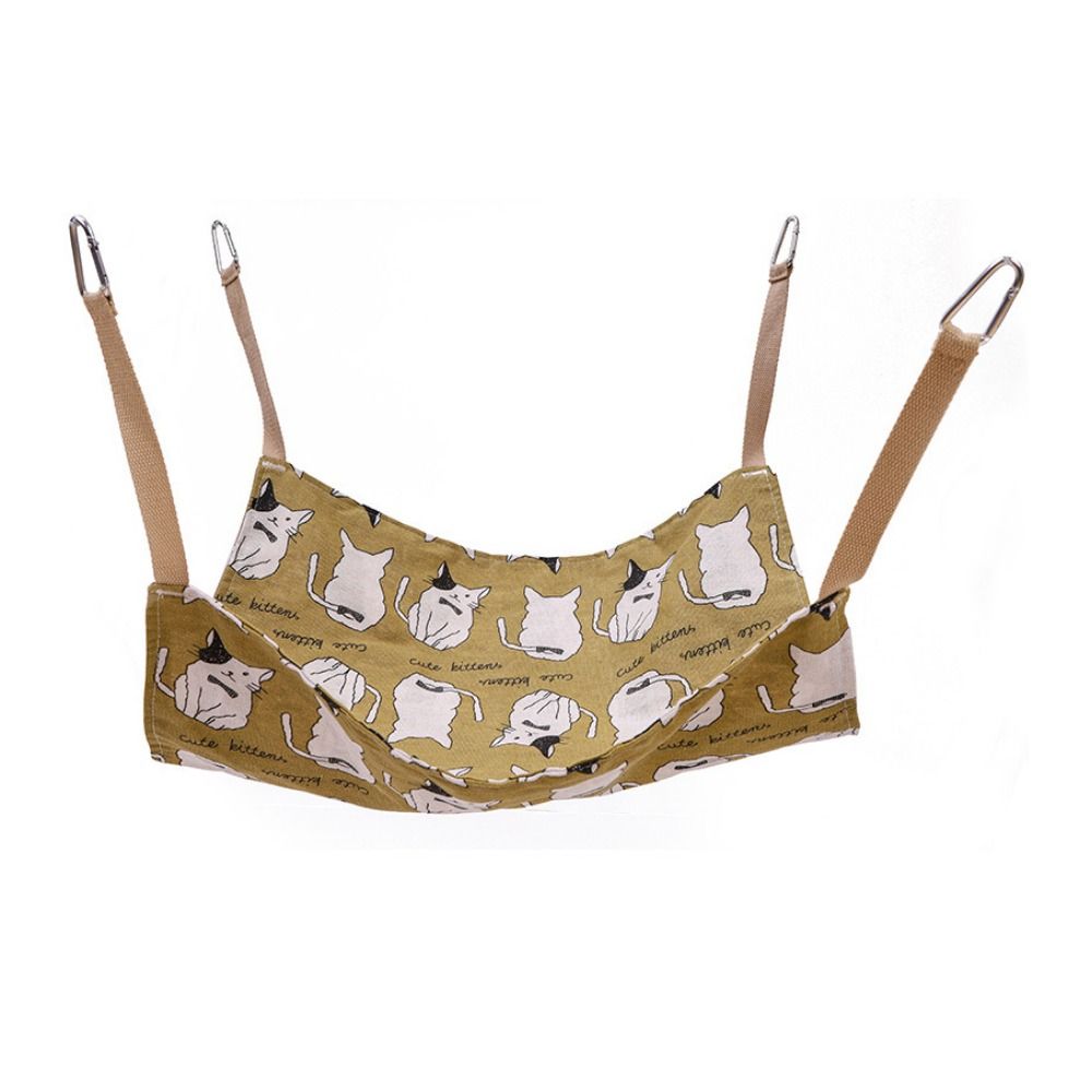 Cat respirant coton lin Hammock résistant à l'usure multicolore Cat Cage Lit suspendu Soft Wi