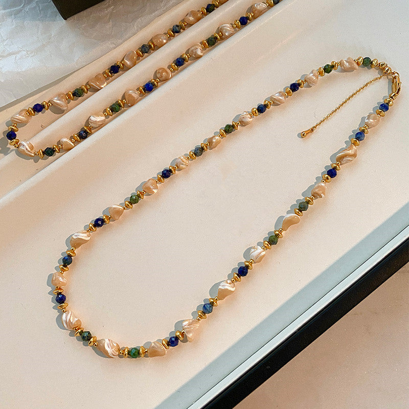 Pierre naturelle Perle Minimaliste Collier élégant