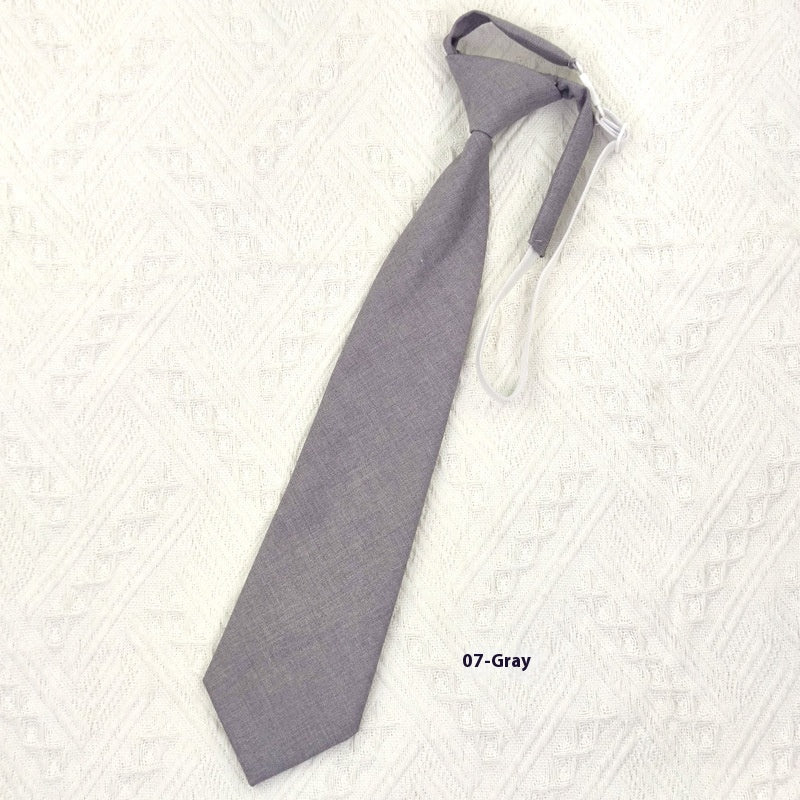 Tie bleu marine couleur solide