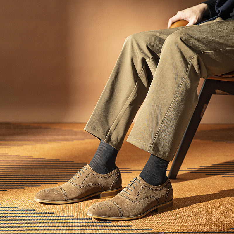 Retro Casual Formel Chaussures en cuir d'affaires