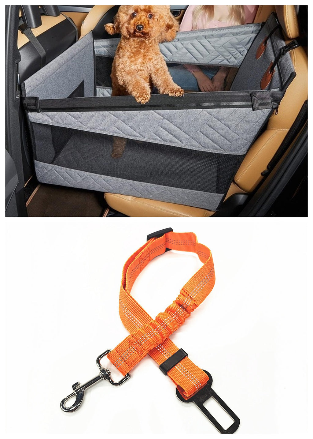 Siège de voiture de chien étanche Et Coussin d'animal résistant aux taches