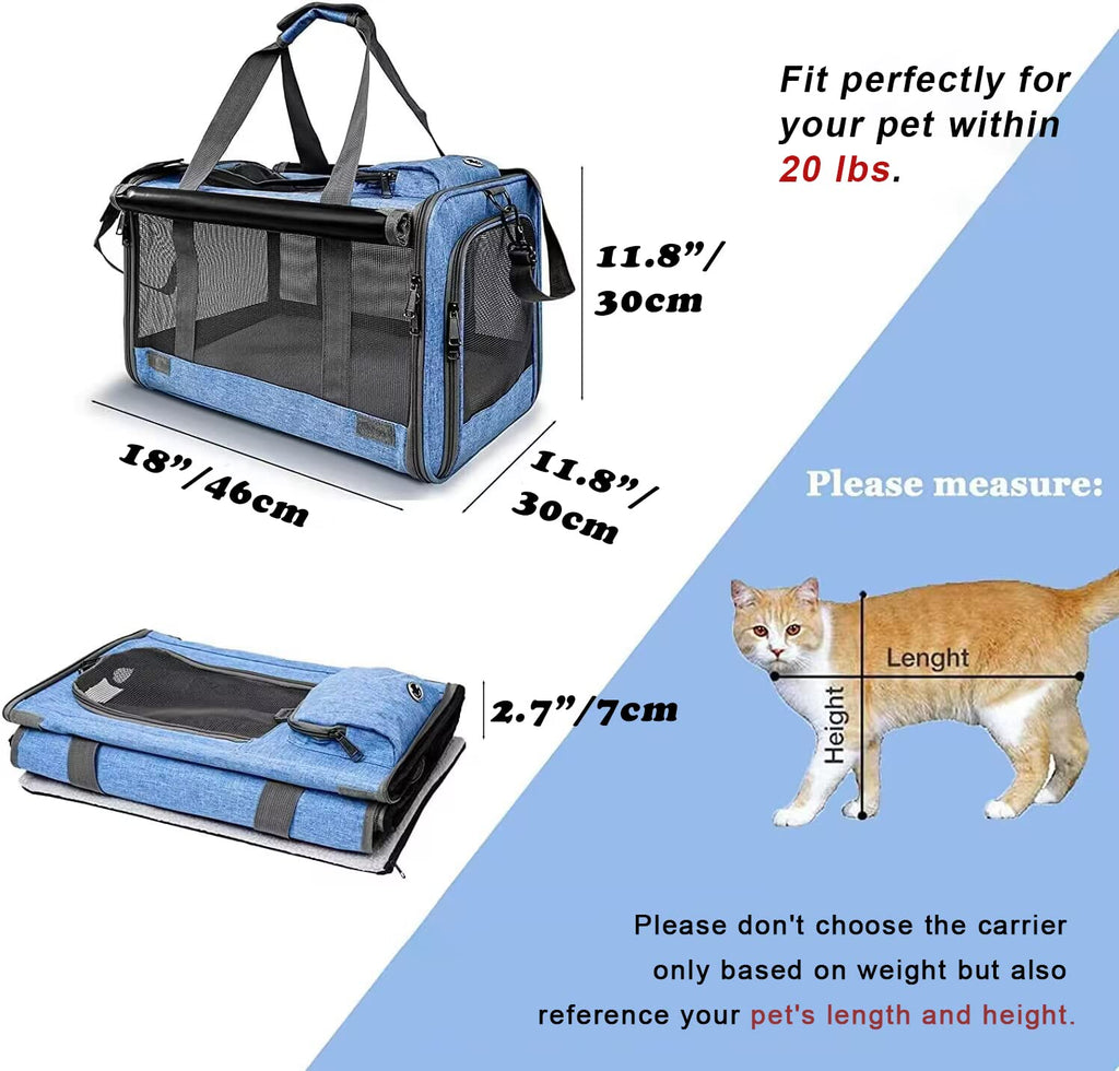 Transporteur pour chats grands et moyens