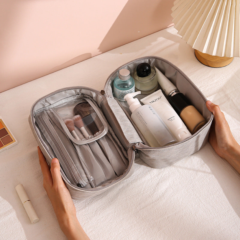 PU pliable étanche Sac cosmétique portable
