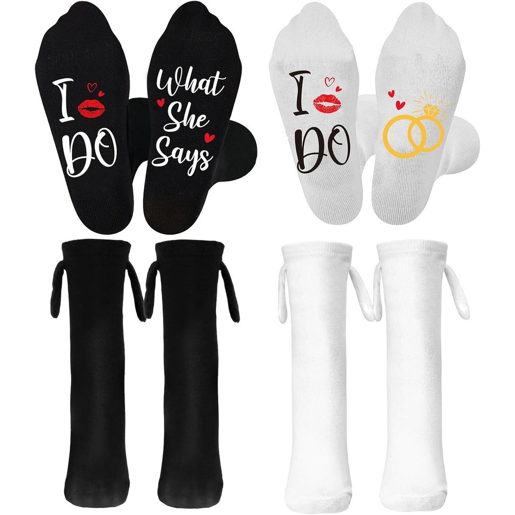 2 paires de chaussettes de mariage: Chaussettes amusantes