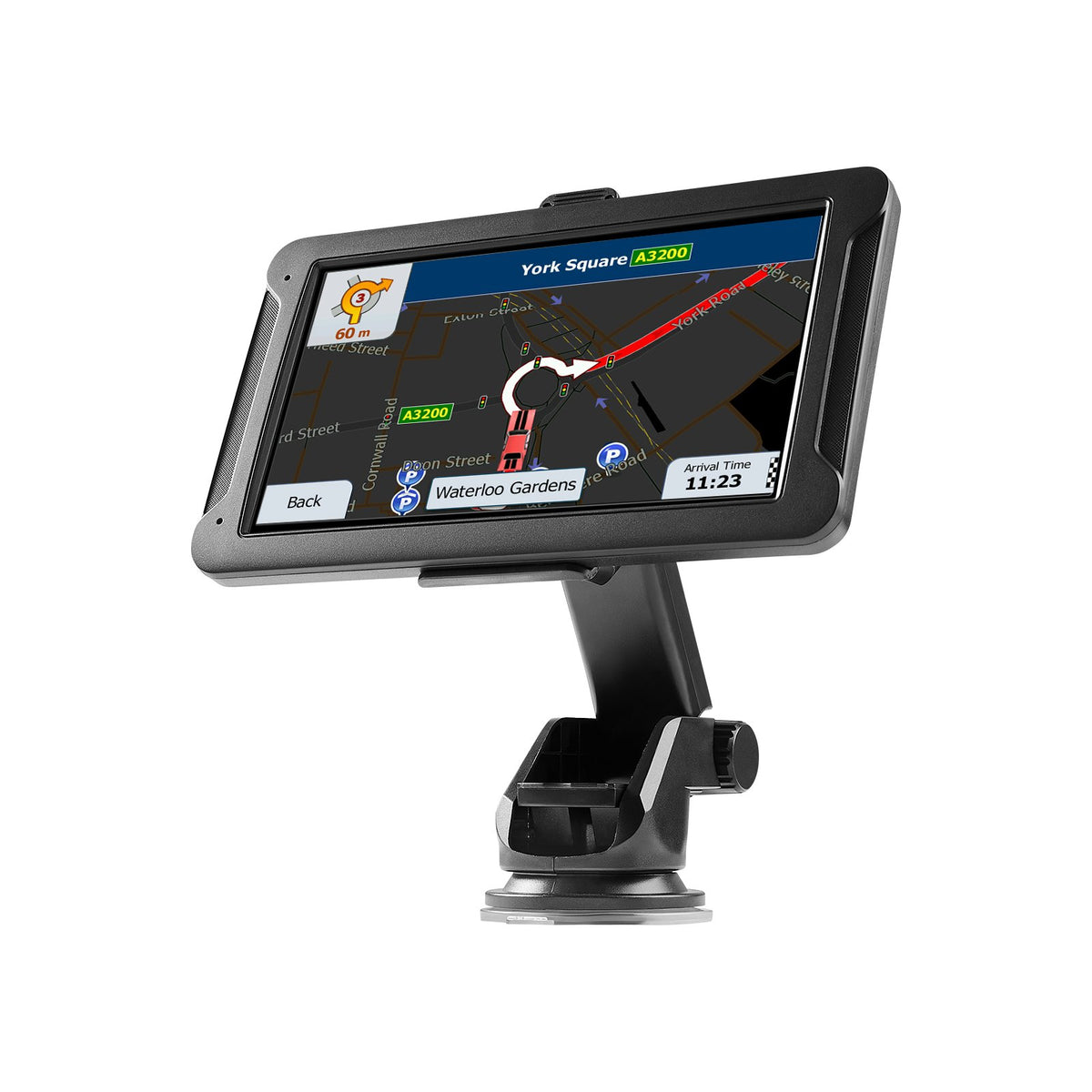 GPS Navigateur pour voiture 7 pouces écran tactile 16 Go GPS Système de navigation Dash Cam