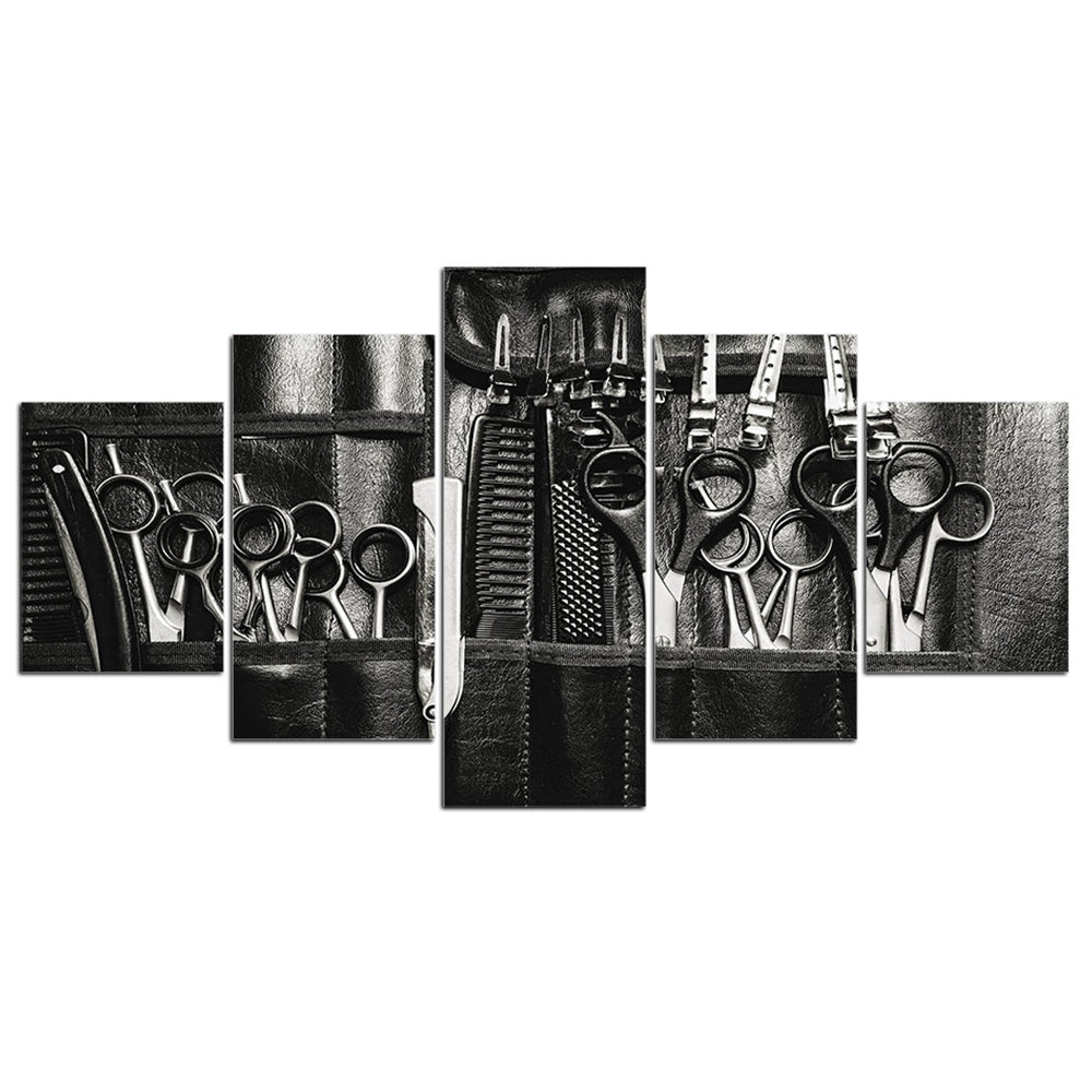 Outils de coiffure Toile Peinture Assortiment Décoration murale Poster