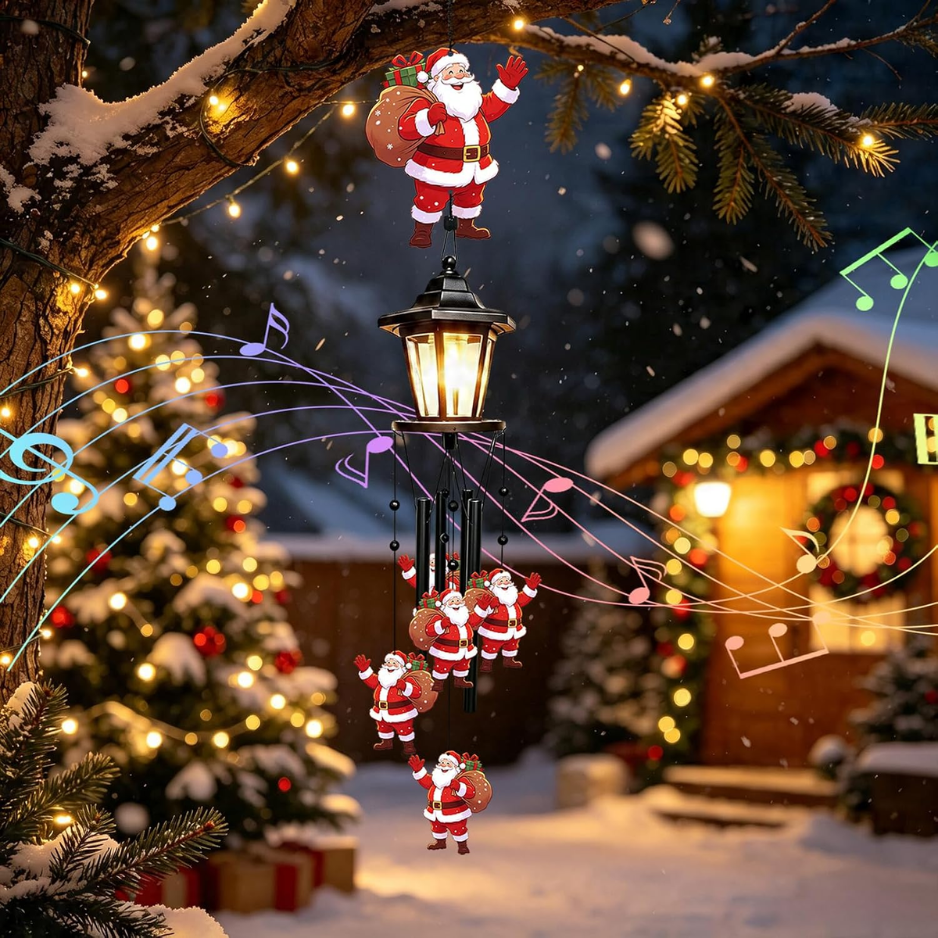 Chimes du vent de Noël de Santa Solar