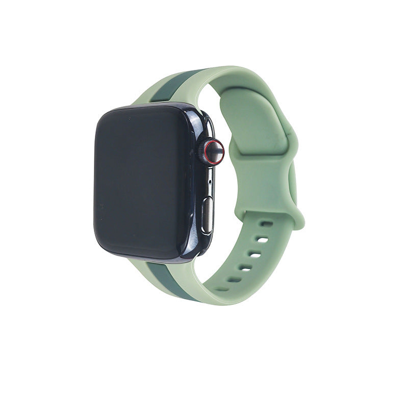 Deux tons rayures de bracelet Contraste Color Sports