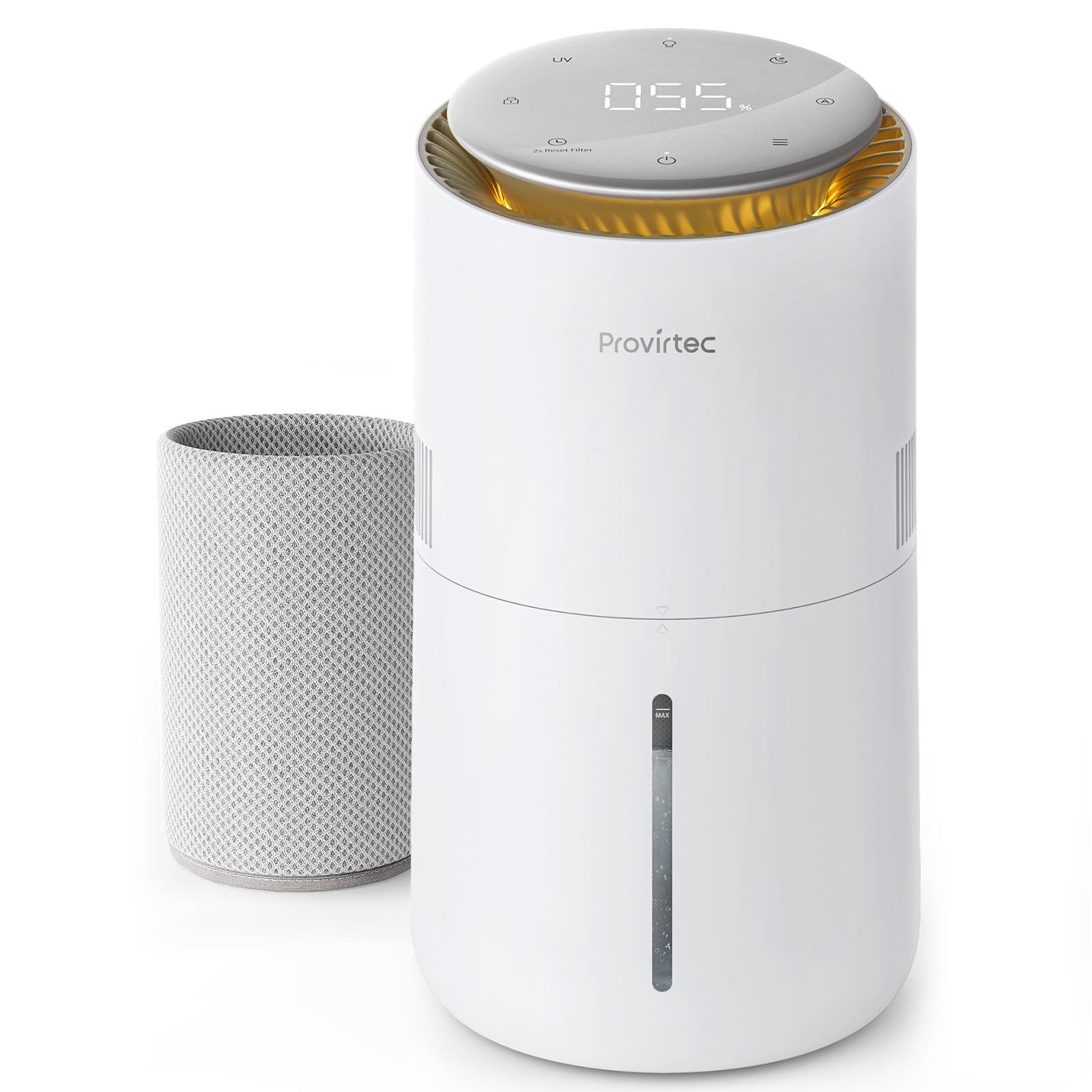 Humidificateur d'évaporation pour les enfants de chambre facile à nettoyer Petit contrôle d'humidité automatique 3L