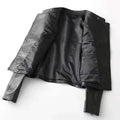 Petite veste de moto en peau de mouton